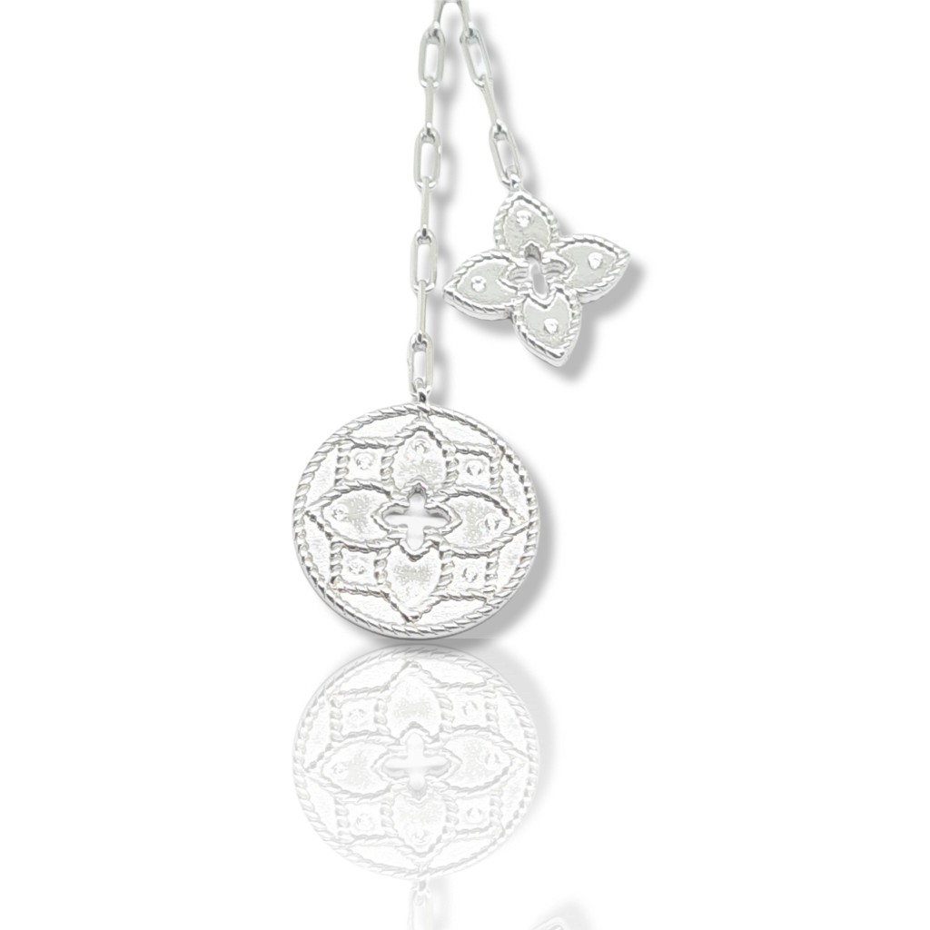 Ασημένιο κολιέ   925° επιπλατινωμένο  (code NZB105781)